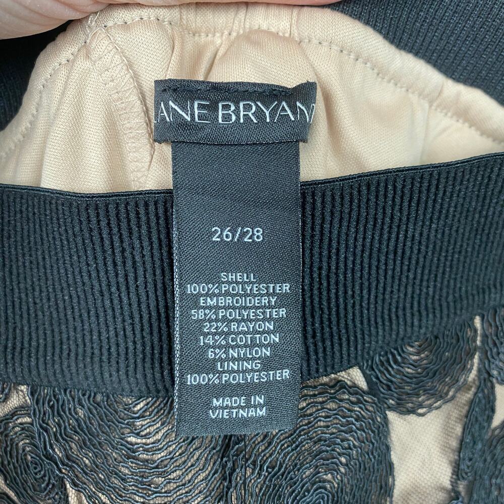 Lane Bryant Black Mesh Circle Print Midi Skirt Sz.26/28 NWT - Picture 2 of 7